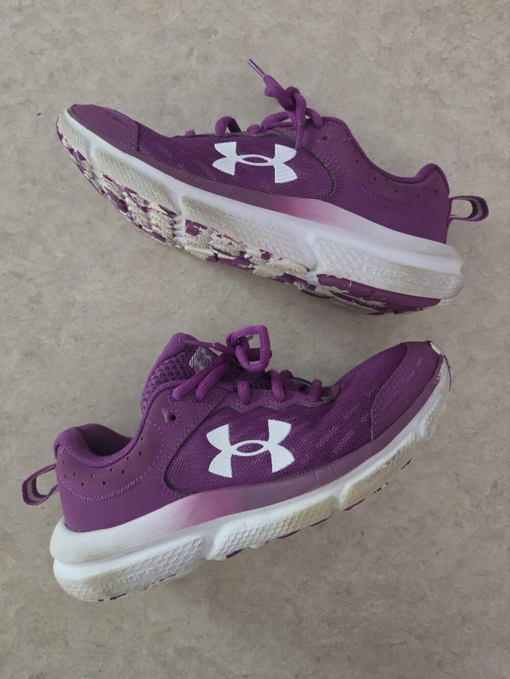 Under Armour Purple and White Training Shoes